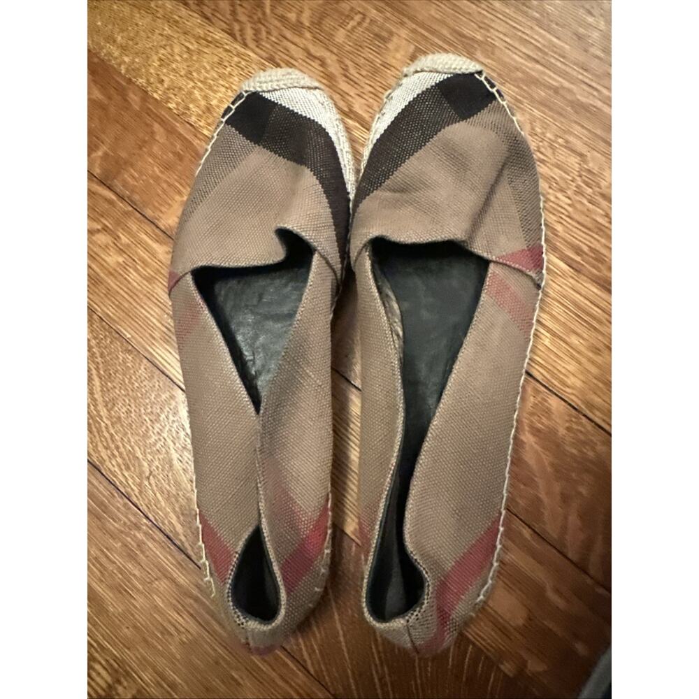 Burberry Check Espadrille- Size 40